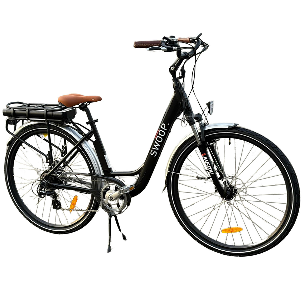 Swoop Elcykel för Stadskvinnor, 28", Svart
