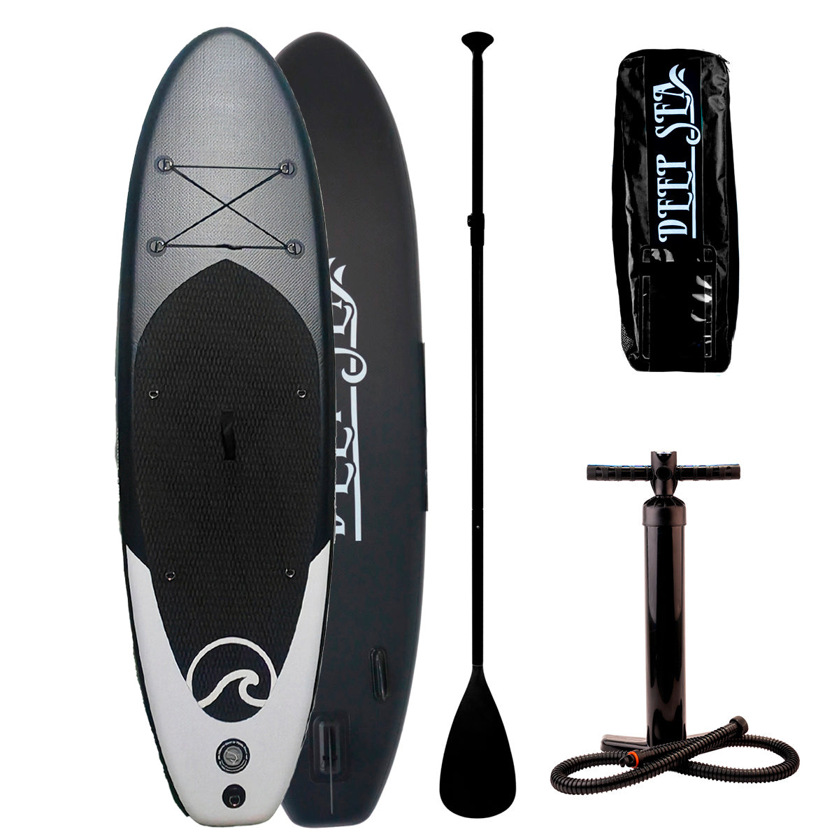 Deep Sea SUP-brädset Standard, svart