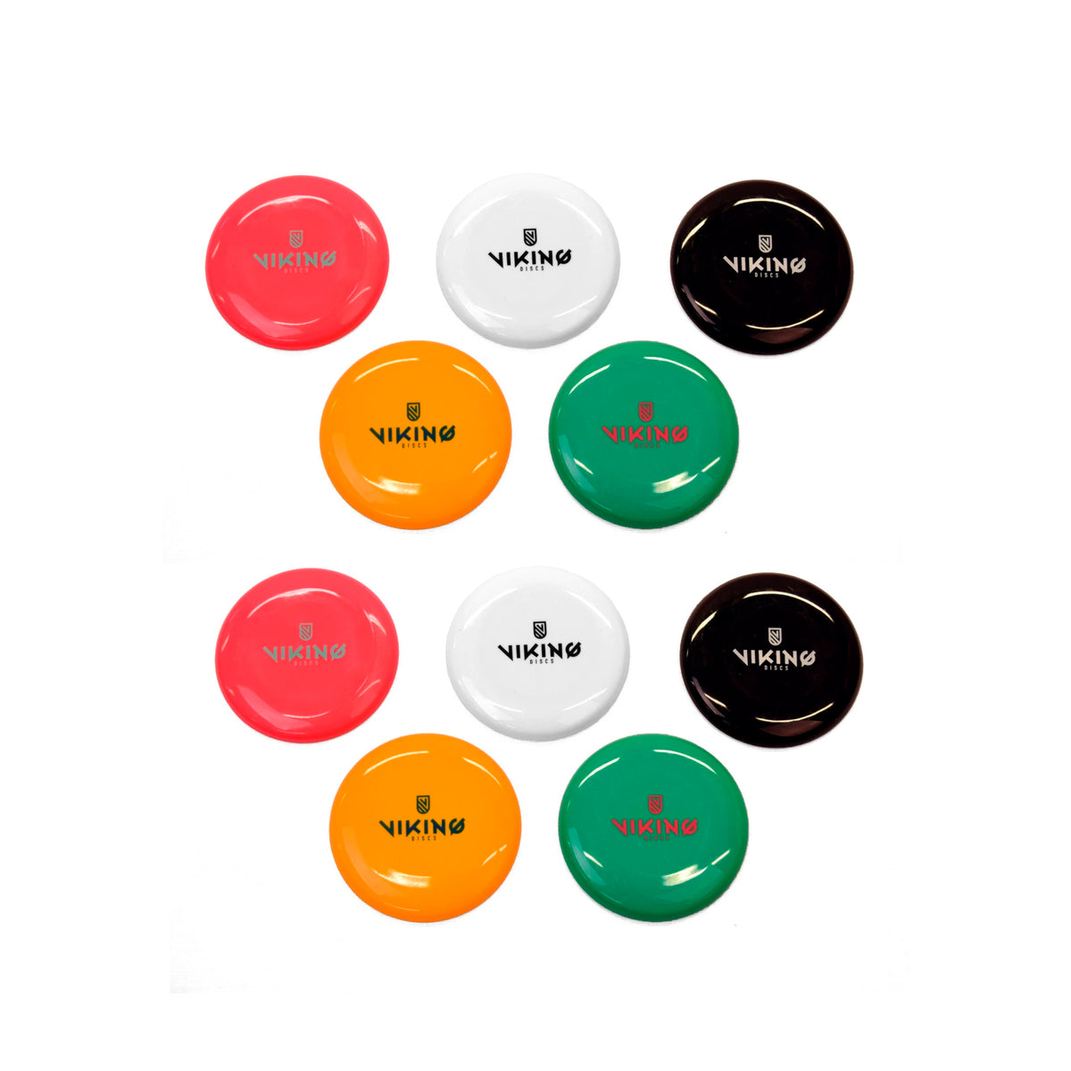 Viking Discs Marker Discgolf Disc 10-delars set