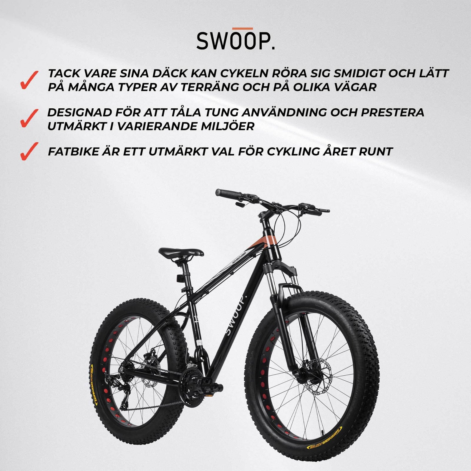 Swoop Cykel Fatbike 26" Adventurer