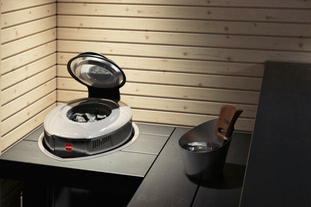 Bastuaggregat Harvia Alltid-redo Forte AFB6, 6kW, 7-12m³, separat styrpanel,  stål