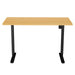 Lykke höj och sänkbart skrivbord M100, svart/ek, 120 x 60 cm