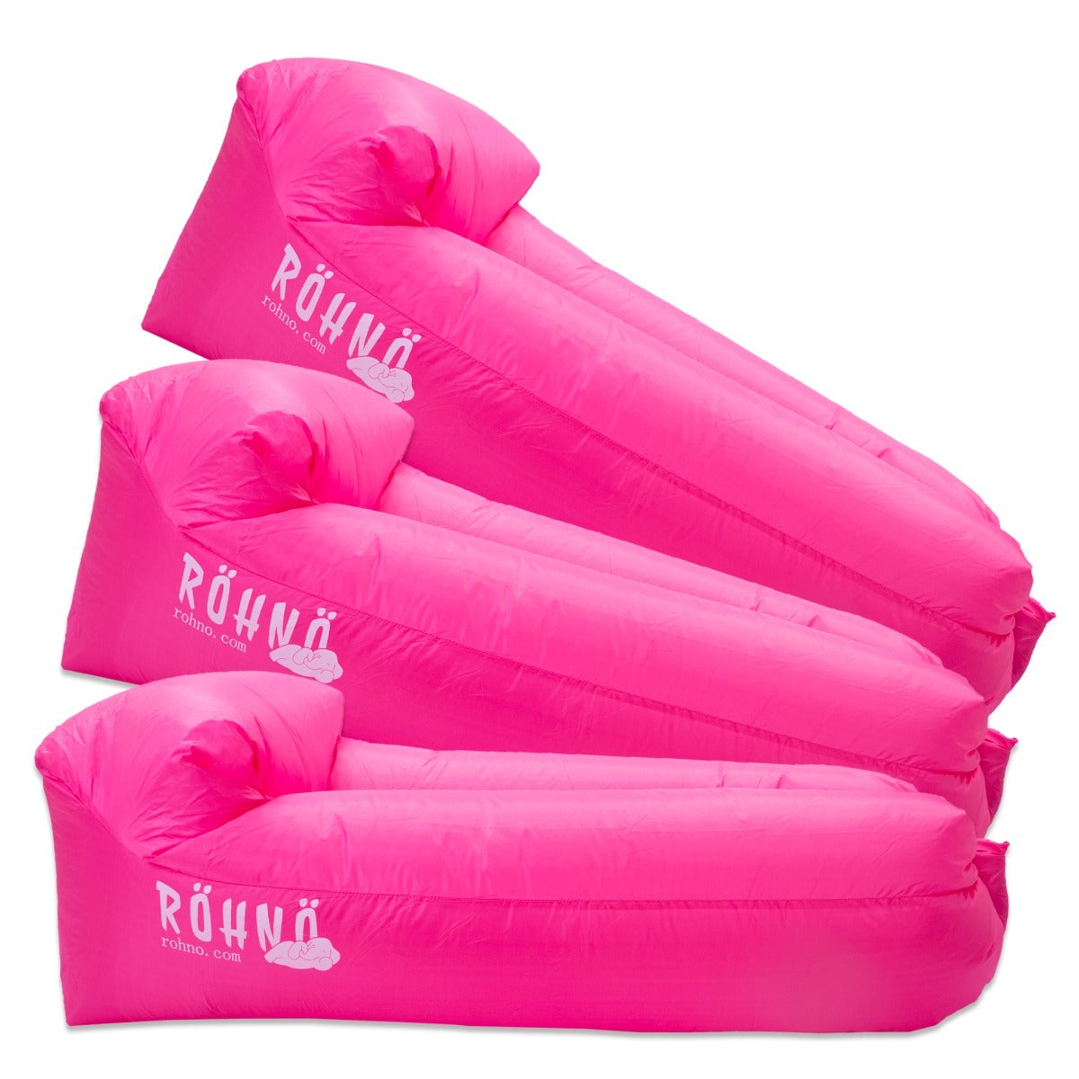 Röhnö Chill luftsoffa 3st kompispaket, Pink