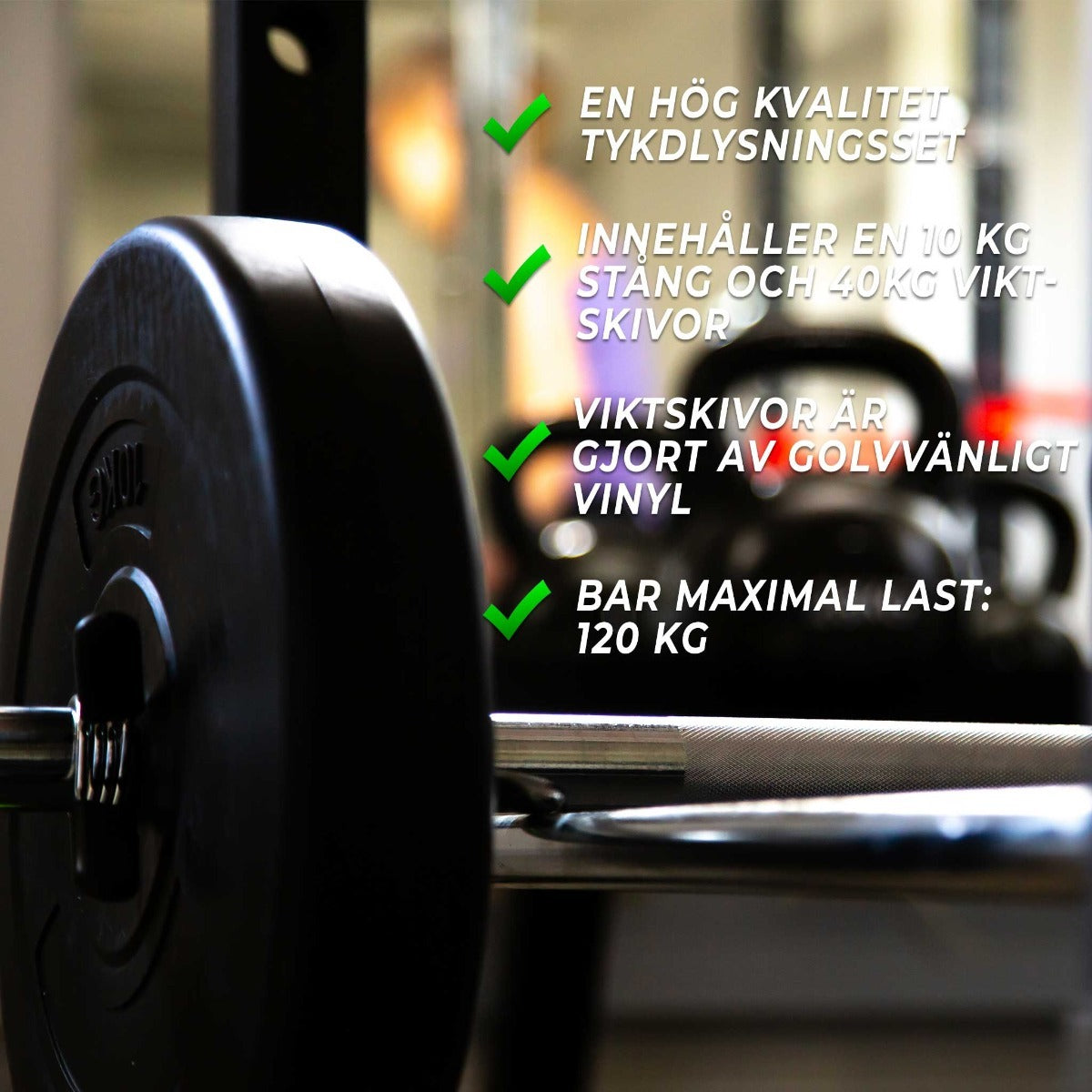
              Fit&#39;n Shape Skivstångsset 50kg