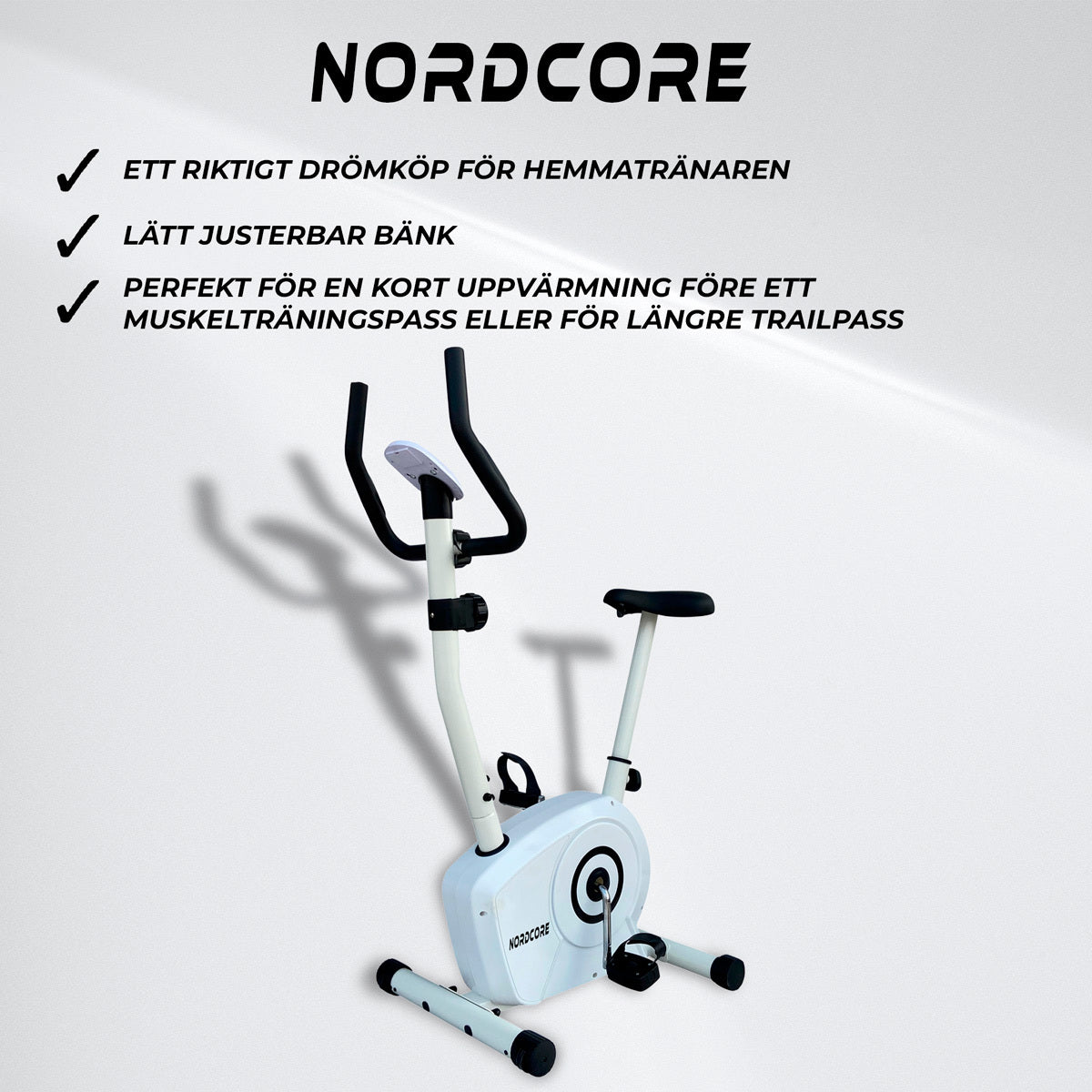 Nordcore motionscykel Core 400, Vit