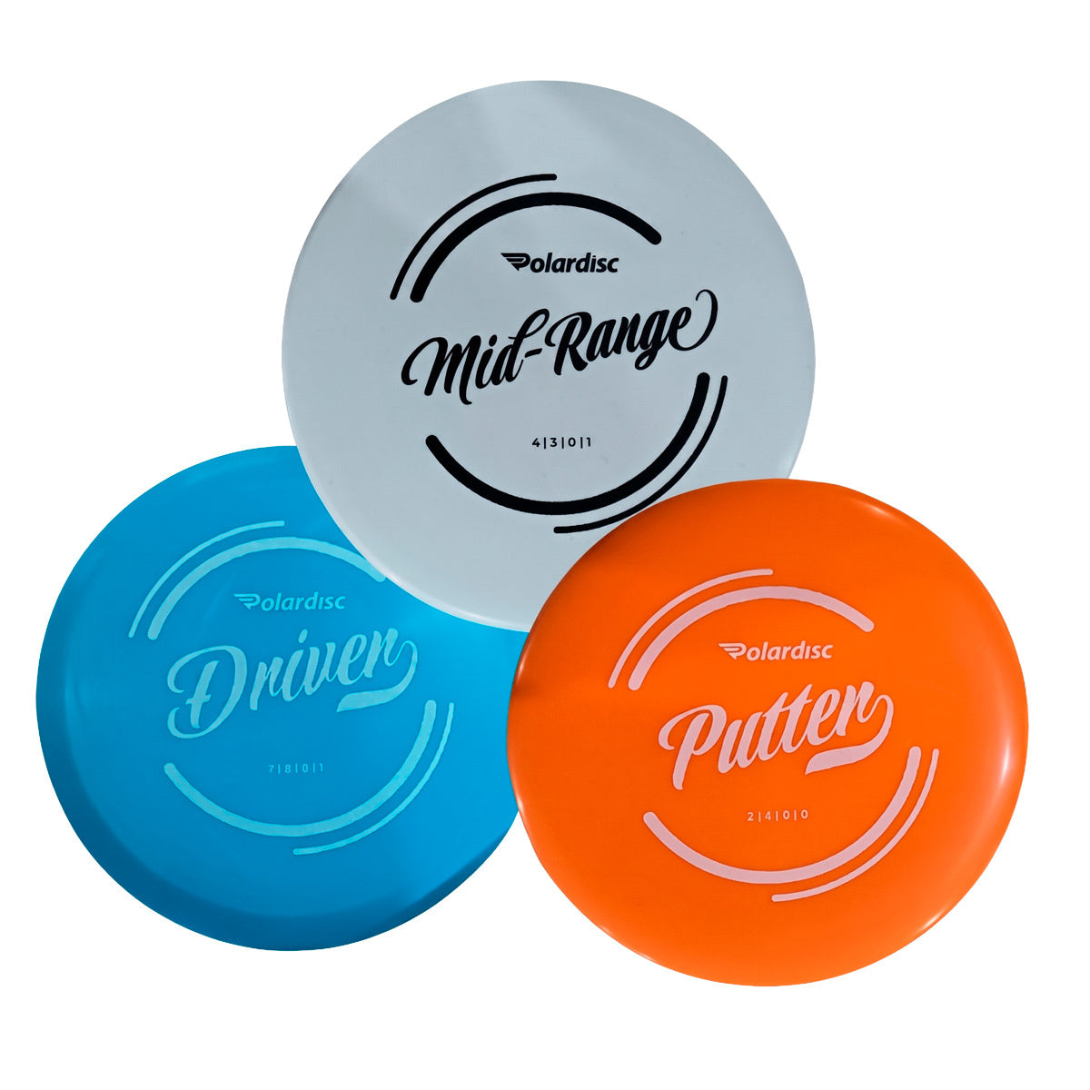 Polardisc frisbeegolf diskset
