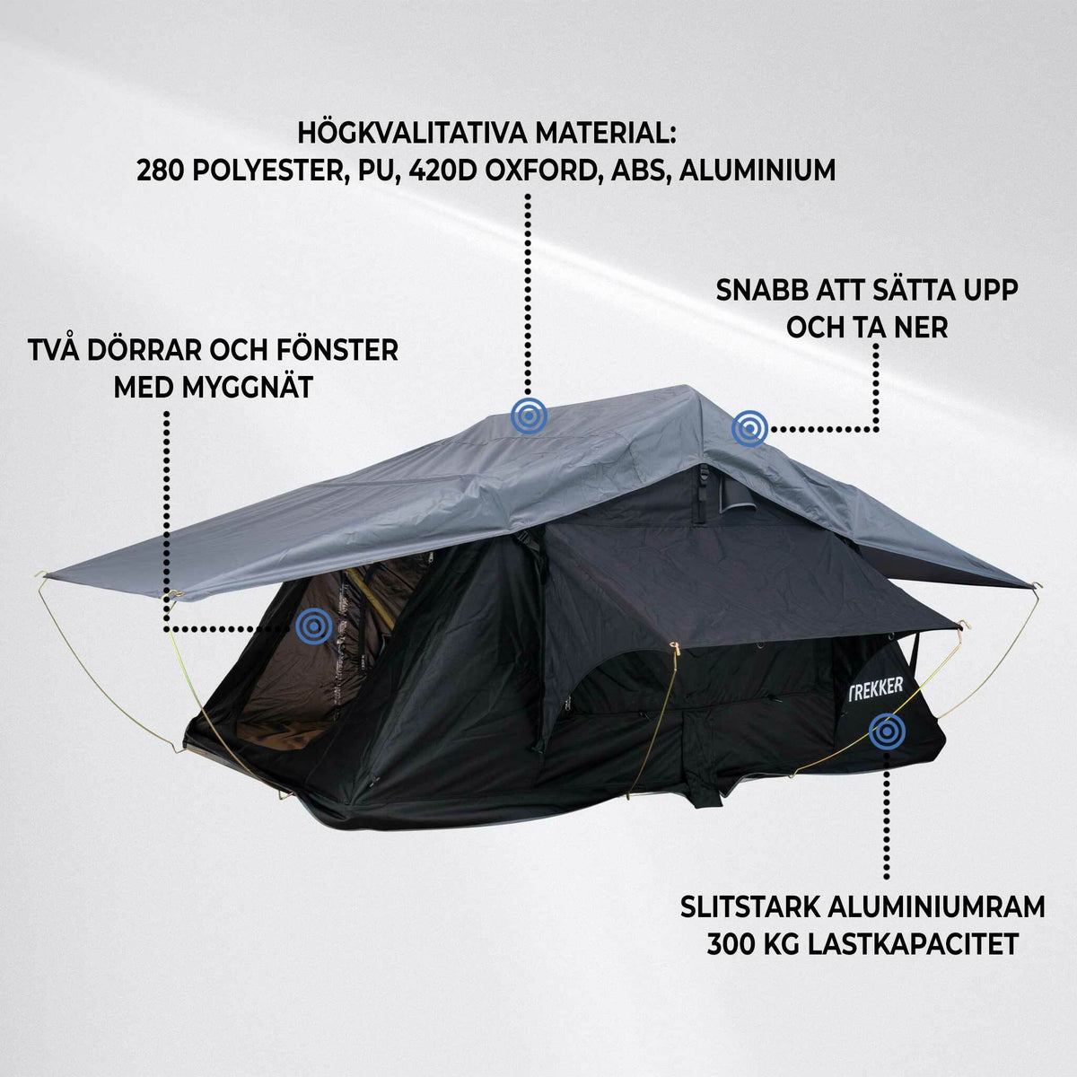 
              Trekker Taktält Camper M, svart