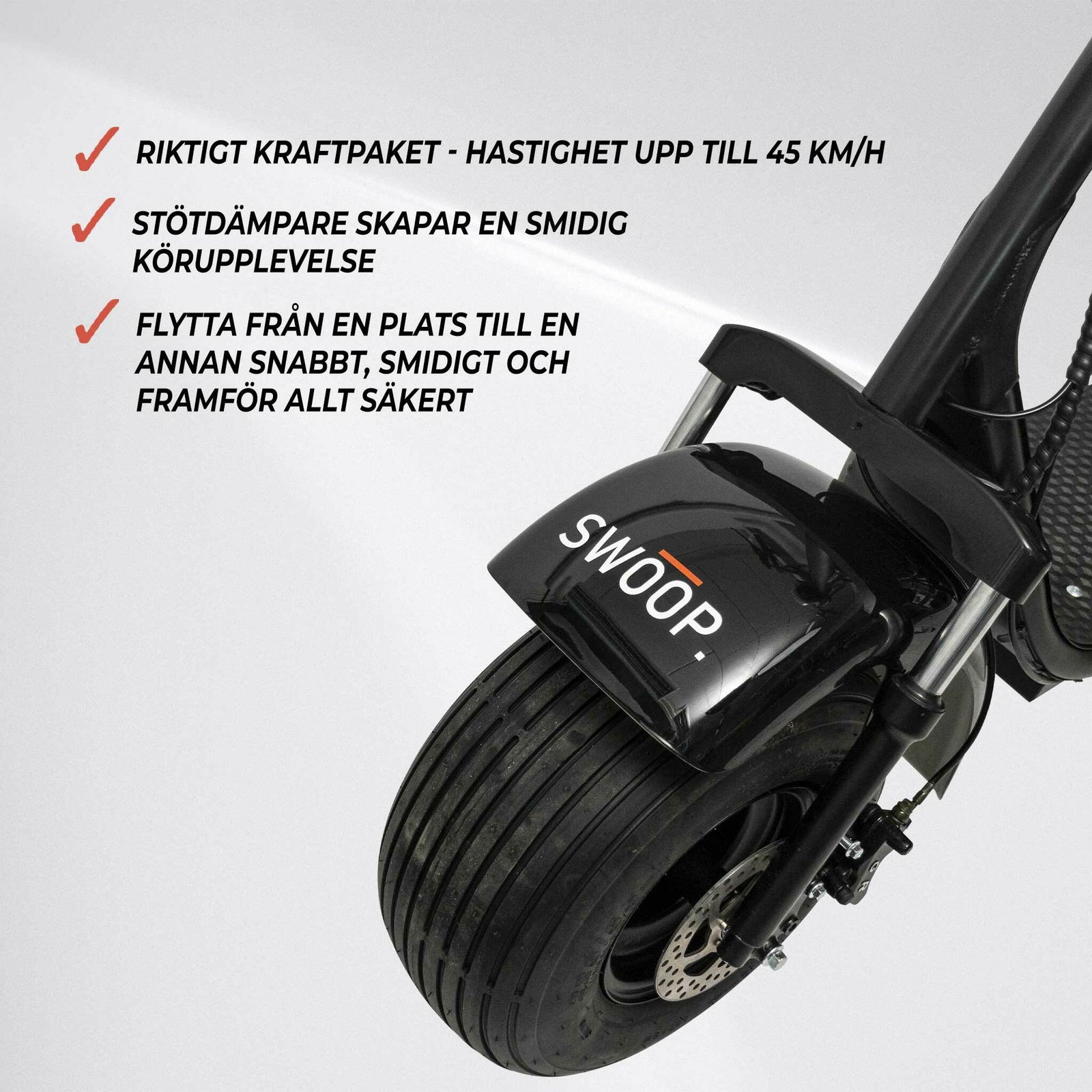 Swoop Kruiser Elscooter Turbo 2000w