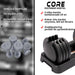 Core 2 x Justerbar hantel, 50 kg