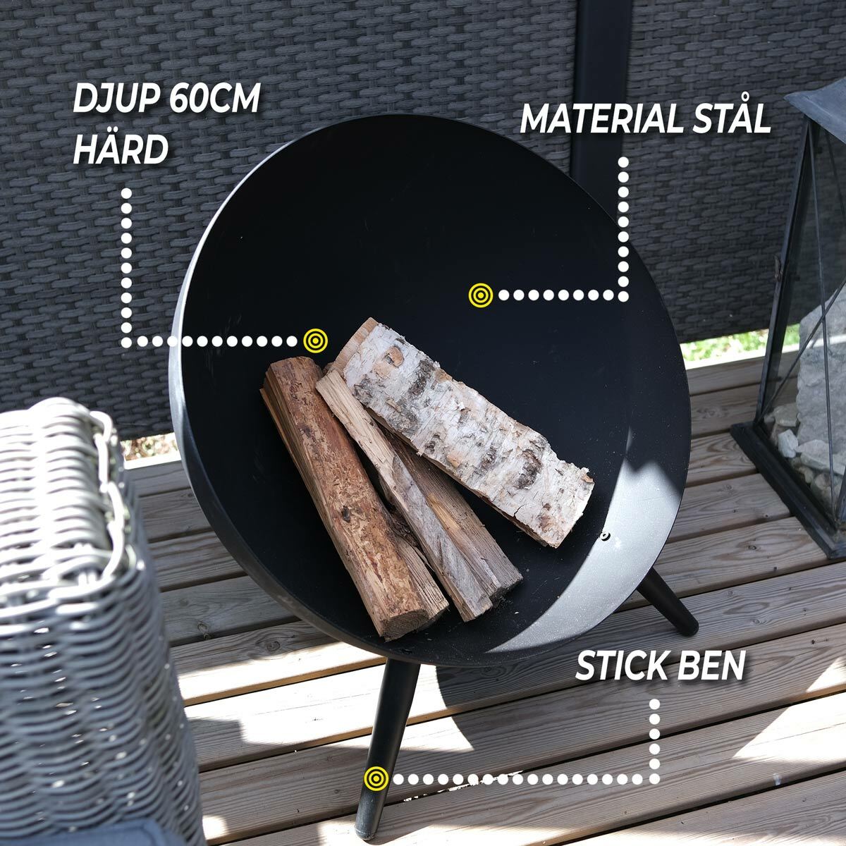 
              Limousin Eldfat 60cm