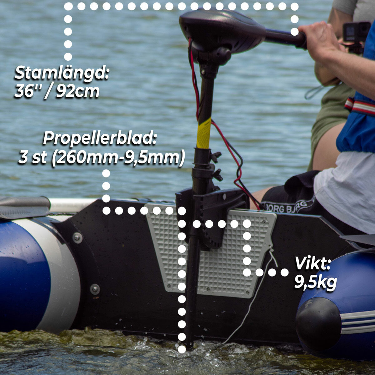 
              Deep Sea Elektrisk båtmotor Cruise 55LBS