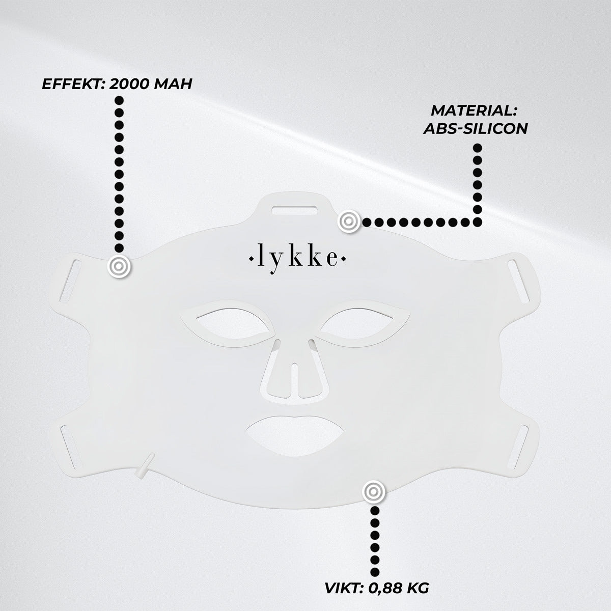 
              Lykke Rödljuslampa Terapimask LED Pro