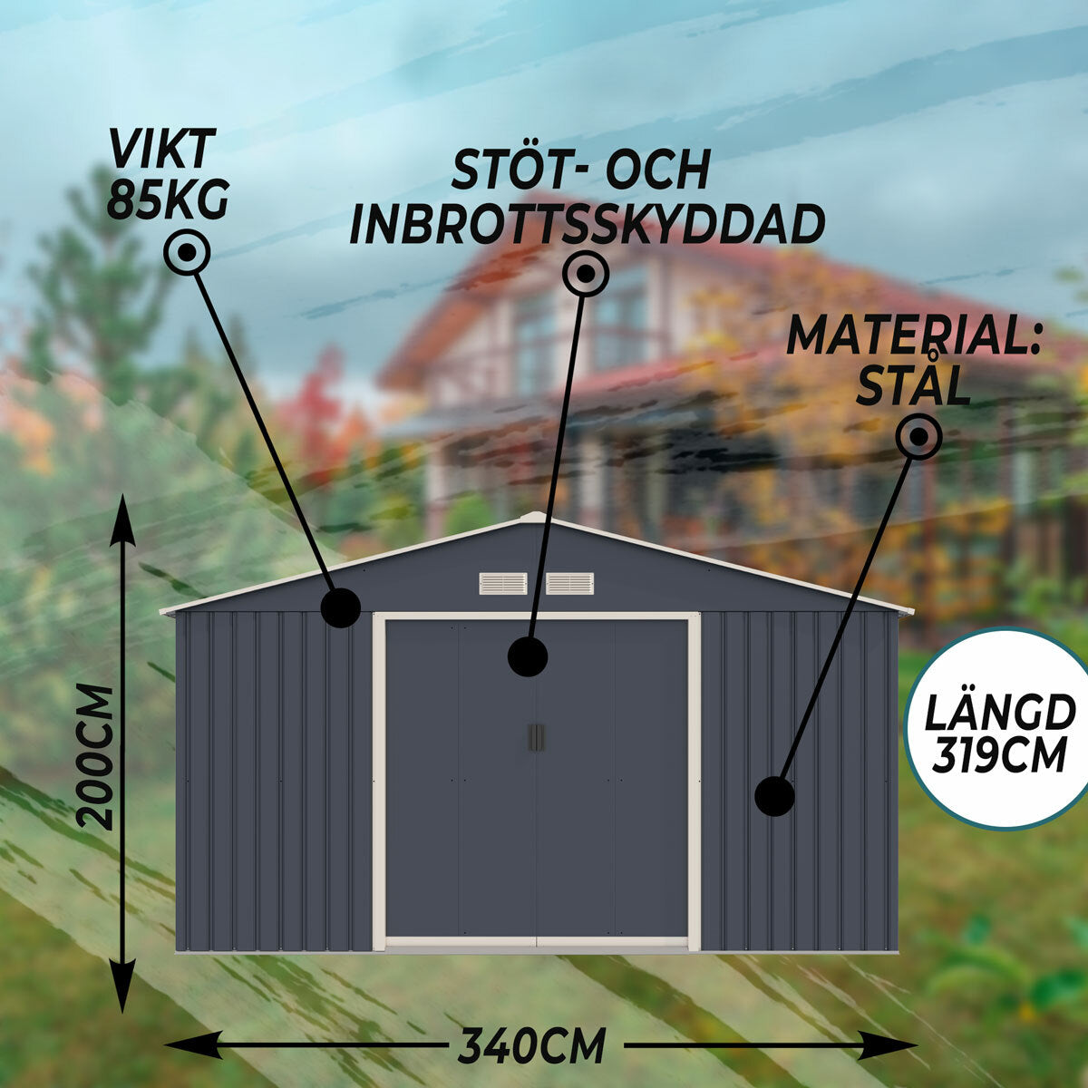 
              Fornorth förråd, 10.85m2