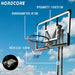 Nordcore basketkorg Premium Core 2,3-3,05m