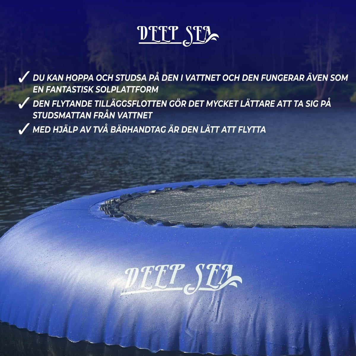 
              Deep Sea Vattenstudsmatta 3m med flytande plattform