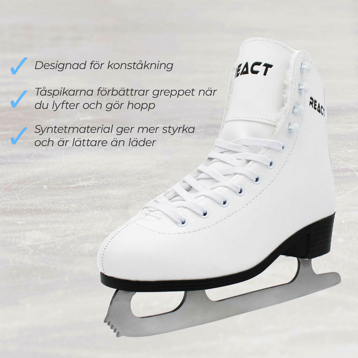 
              React Konståkningsskridskor, vit