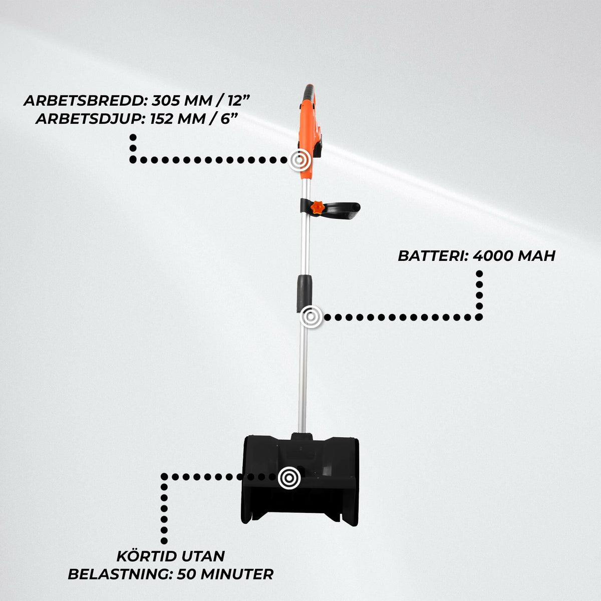 
              Fornorth Batteridriven Snöskovel Large S12