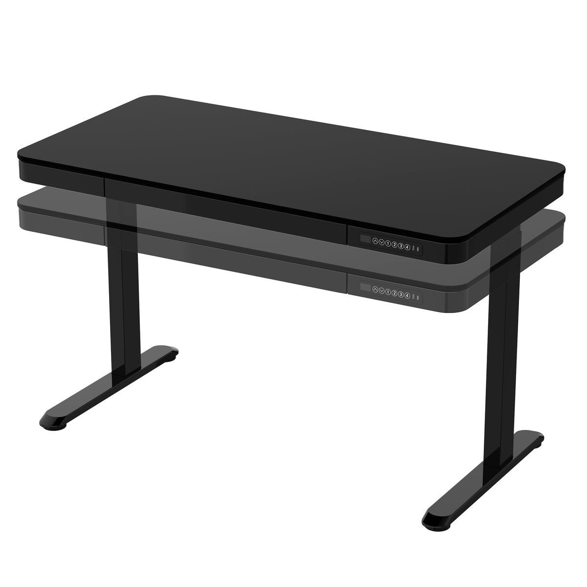 
              Lykke Elektriskt höj- och sänkbart skrivbord 120x60cm Polar, svart