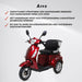 Arvo Promenadscooter P300 Röd