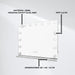 Lykke Sminkspegel med Ljus Hollywood 56x12x46cm