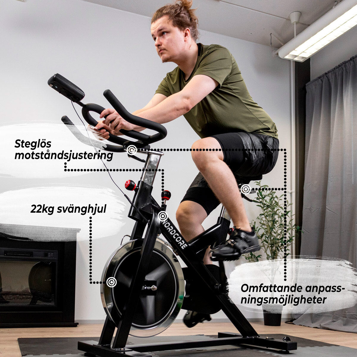 
              Nordcore Spinningcykel Core 2200