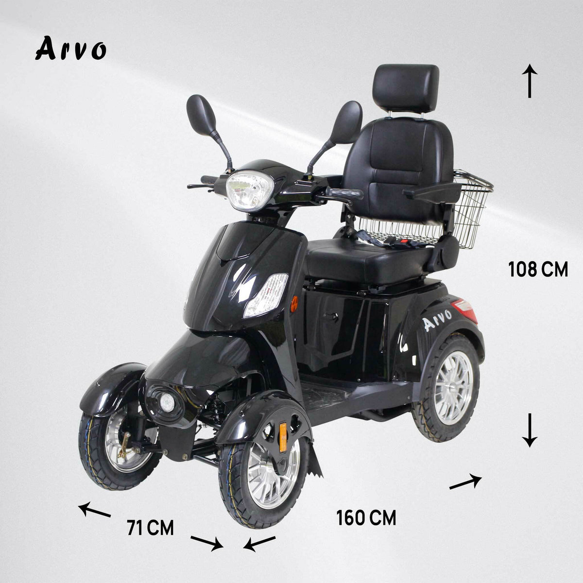 
              Arvo Promenadscooter P400 Svart