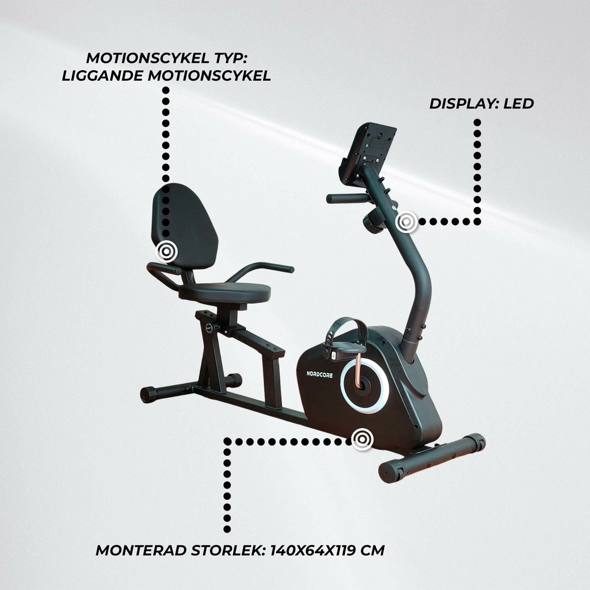 
              Nordcore Motionscykel RB 500