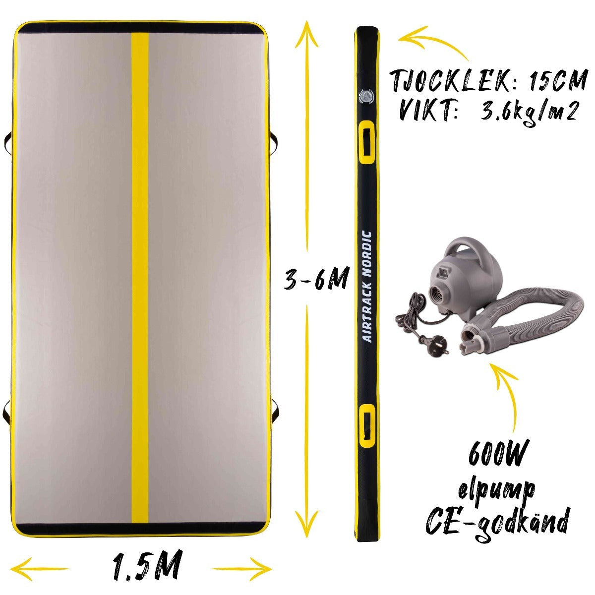 
              AirTrack Nordic Carbon luftvoltbana