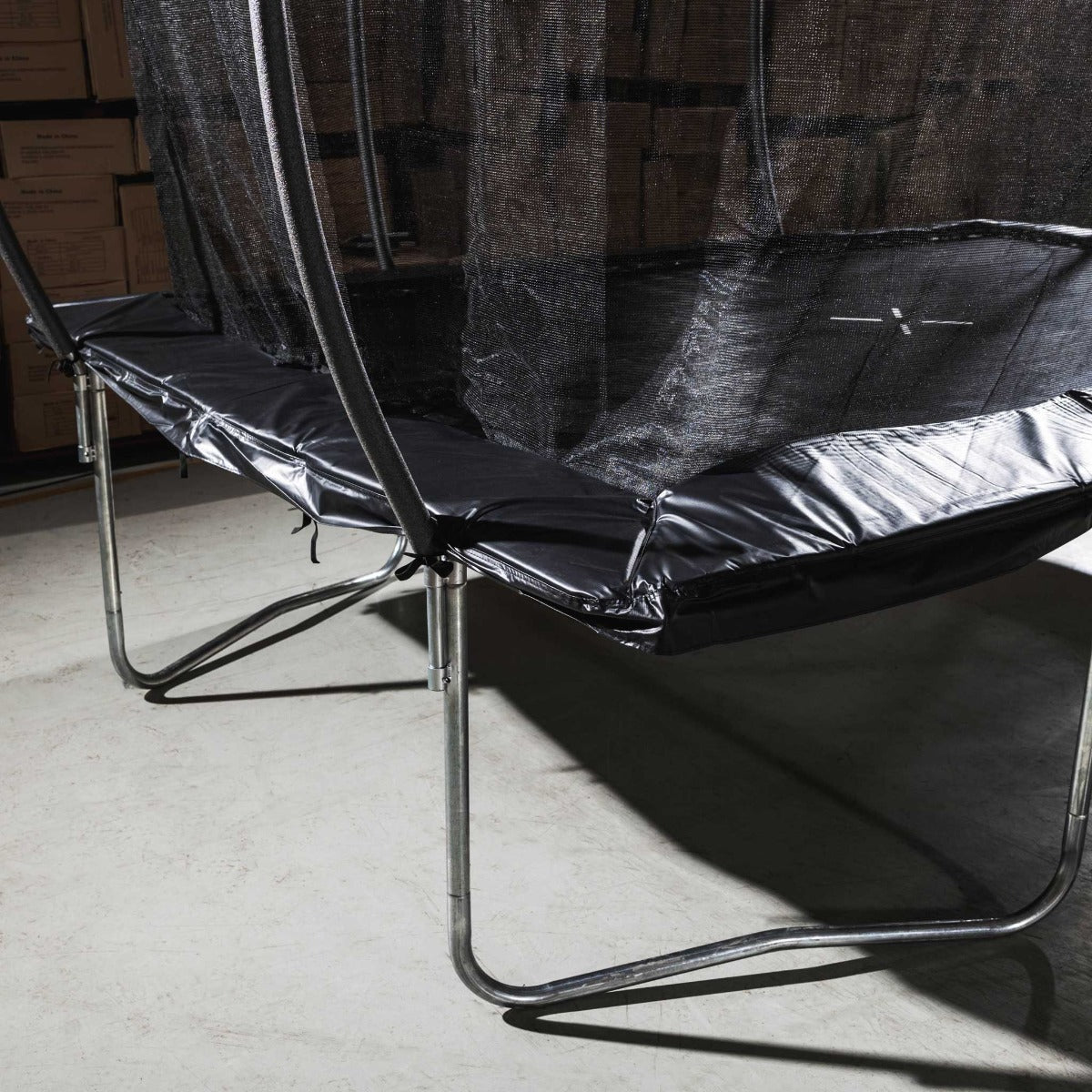 
              Stratos studsmatta rektangulär 244x366 cm med skyddsnät