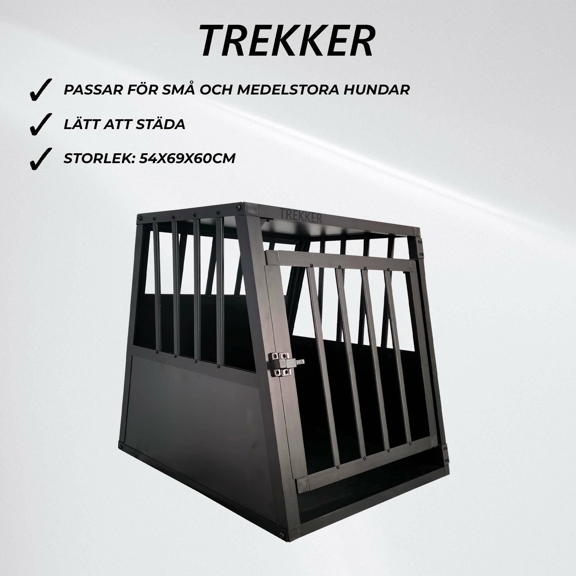 Trekker Hundbur S 54x69x60, Svart