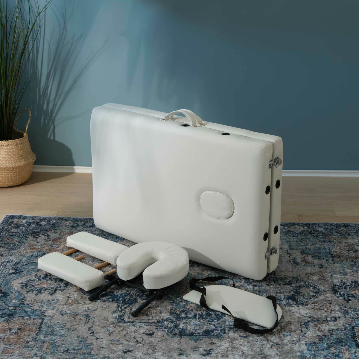 
              React massagebänk P200, vit