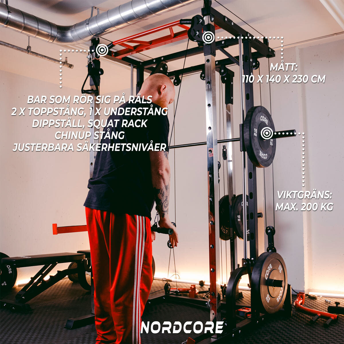 
              Nordcore Smith Rack Core Smith-maskin