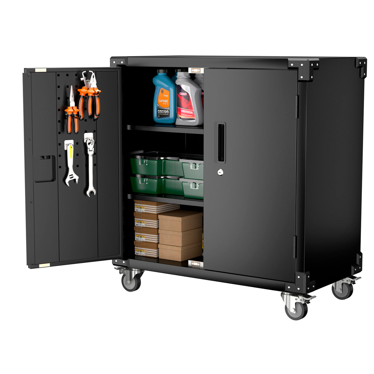 
              Fornorth Verktygsvagn 90x80x42cm med två dörrar