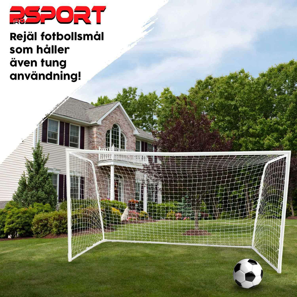 
              ProSport robust fotbollsmål 210x150x50 cm