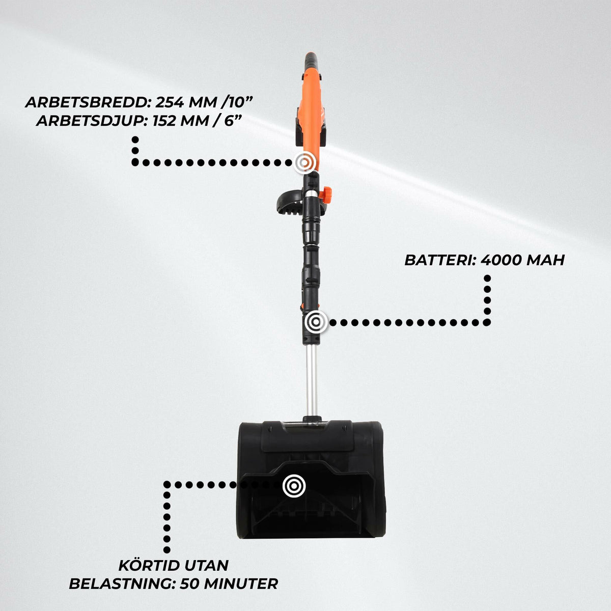 
              Fornorth Batteridriven Snöskovel Standard S10