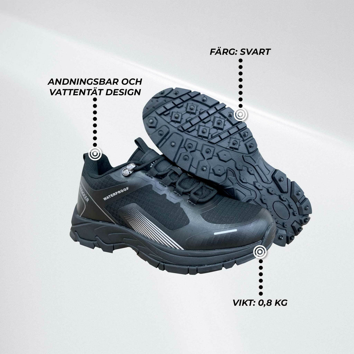
              Trekker Löparskor med Duppar ONE