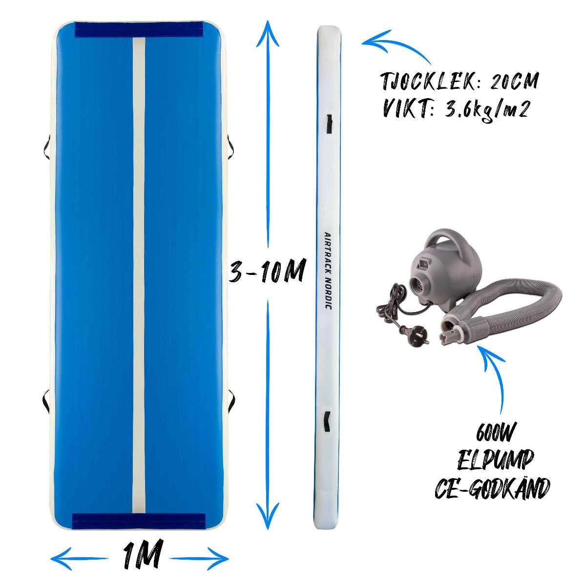 
              Airtrack Nordic Deluxe luftvoltbana