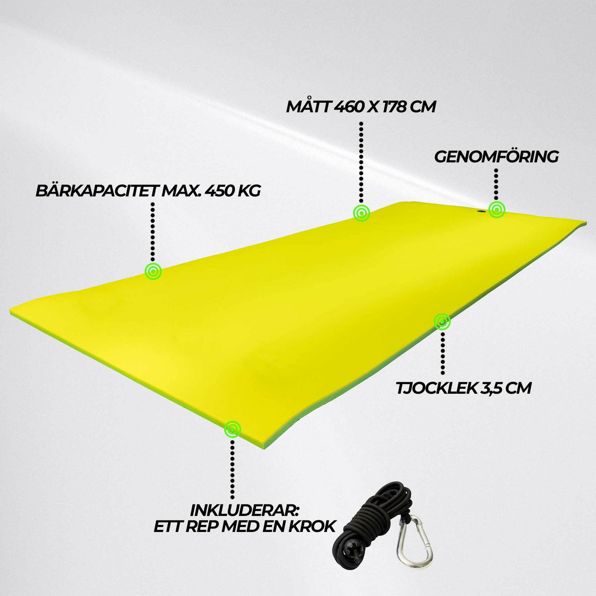 
              Röhnö Lagoon flytande matta