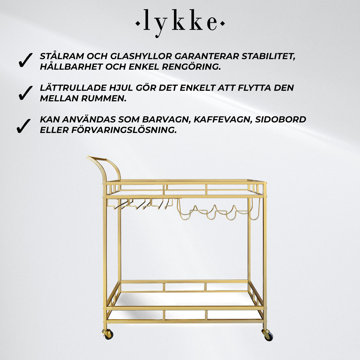 
              Lykke Serveringsvagn Bar