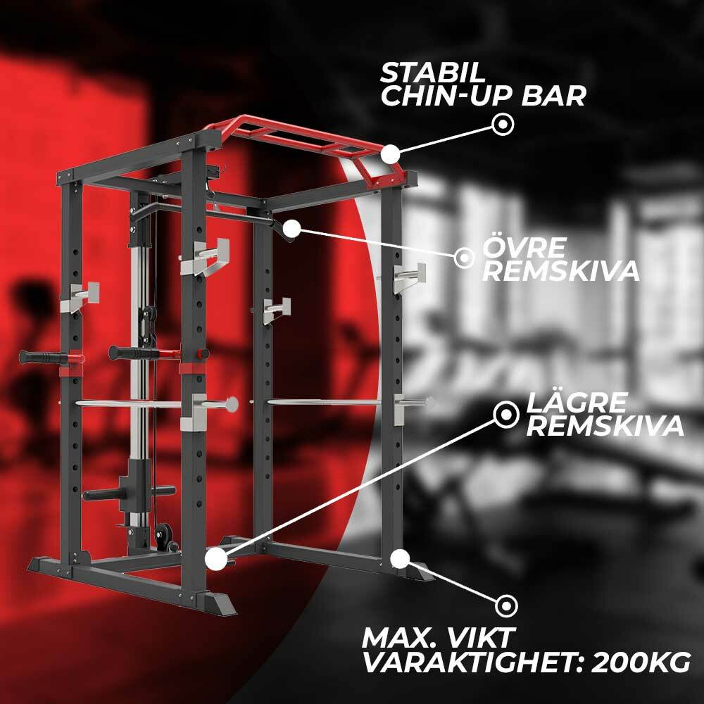 
              Nordcore Power Rack Core 110X140X220 cm