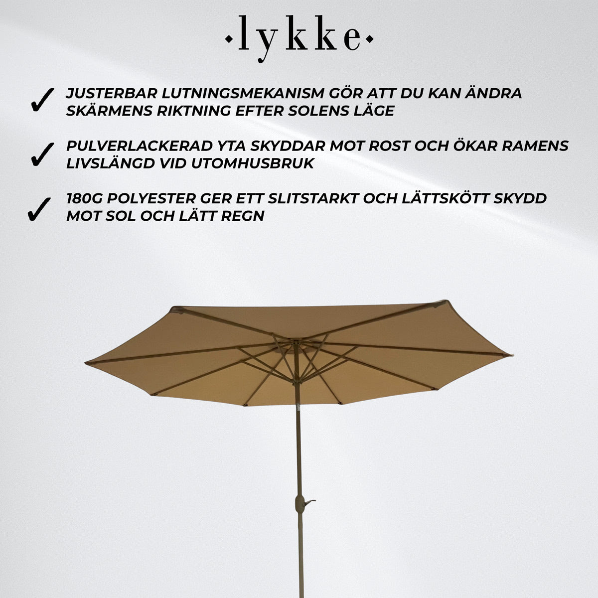 
              Lykke Parasoll Saga, beige