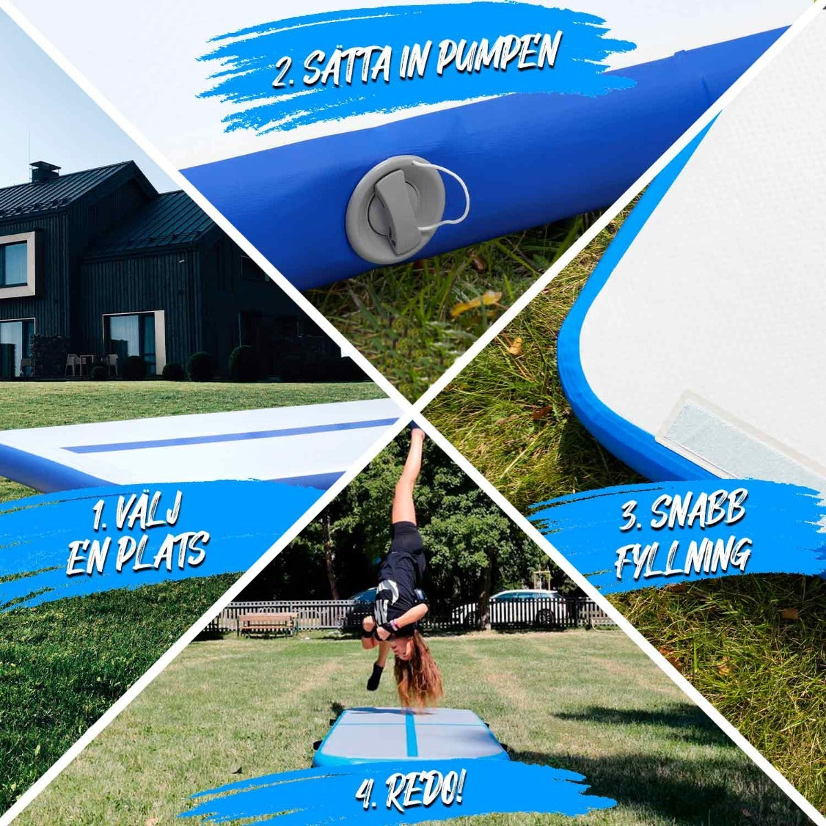 
              React AirTrack med handpump