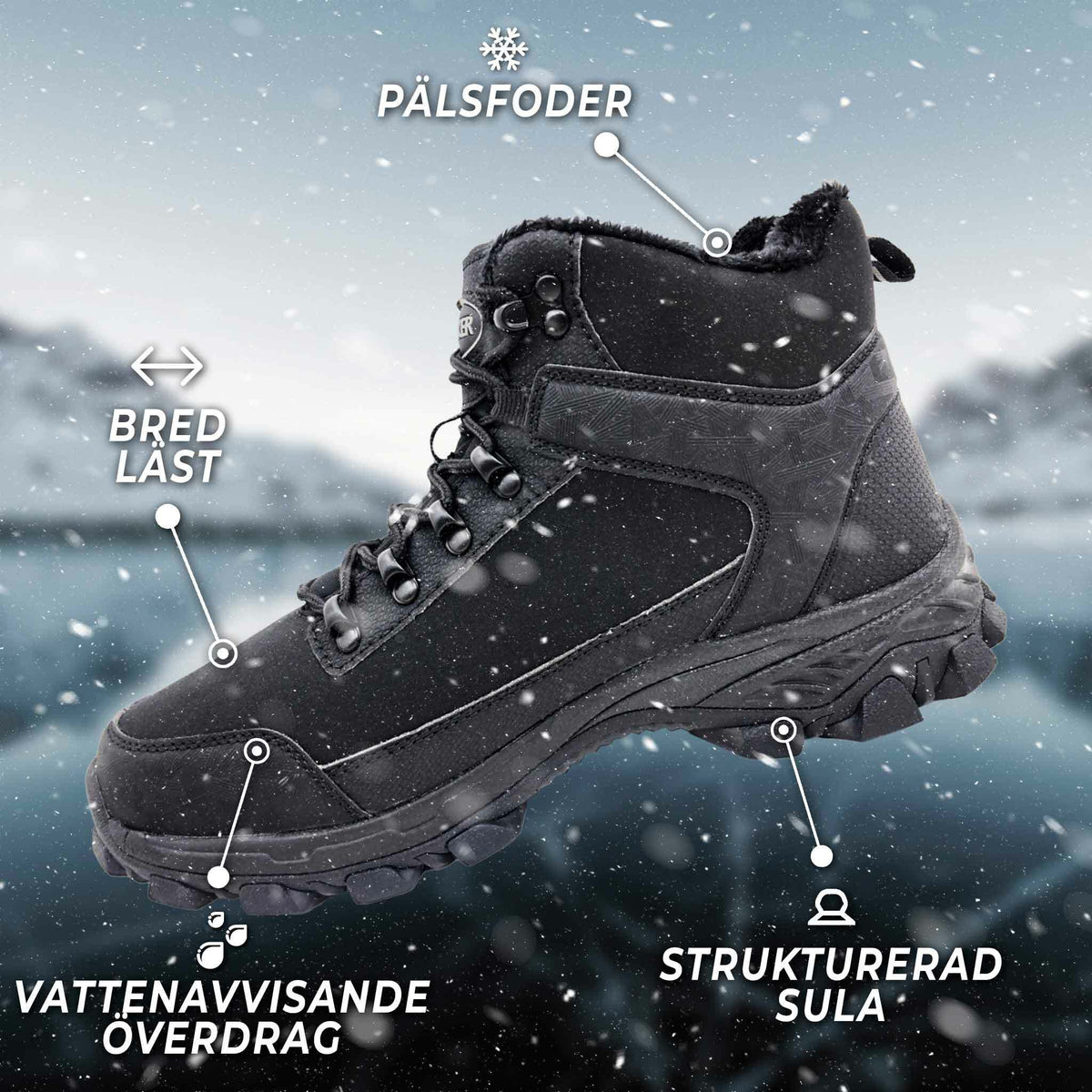 
              Trekker Vinterskor Havu, storlekar: 36-46