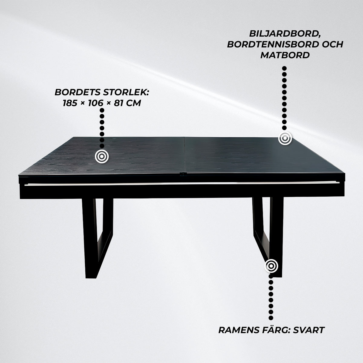 
              Nordcore 3-i-1 Biljardbord 6&#39;