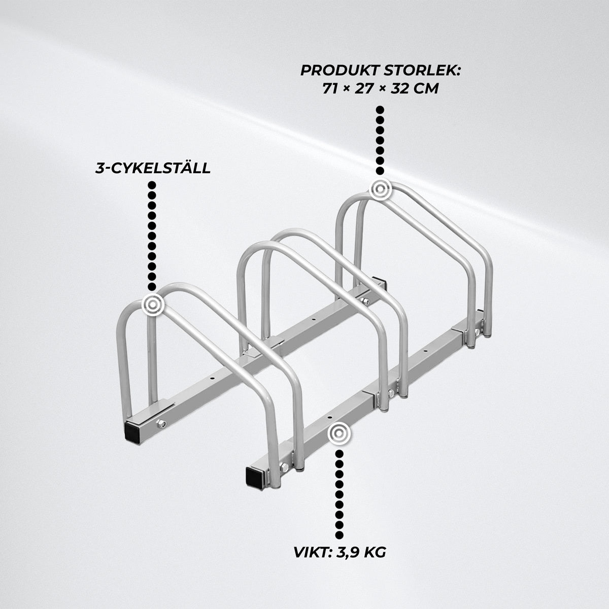
              Fornorth Cykelställ, 3-plats