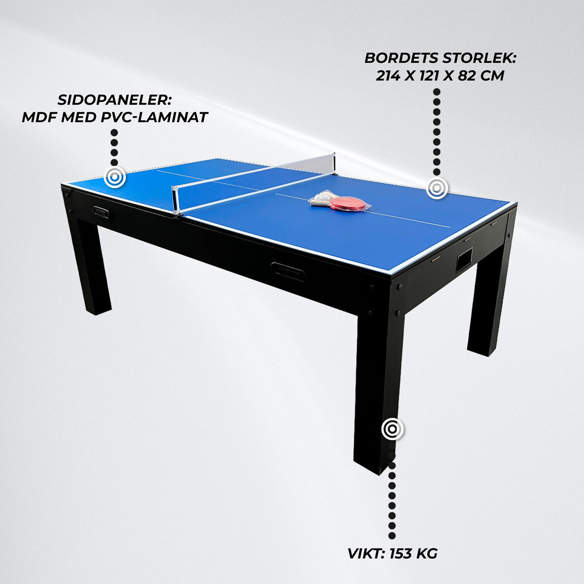 
              Nordcore Biljardbord 8` 4-IN-1