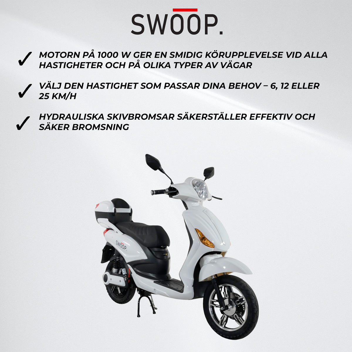 Swoop Elscooter City Vit
