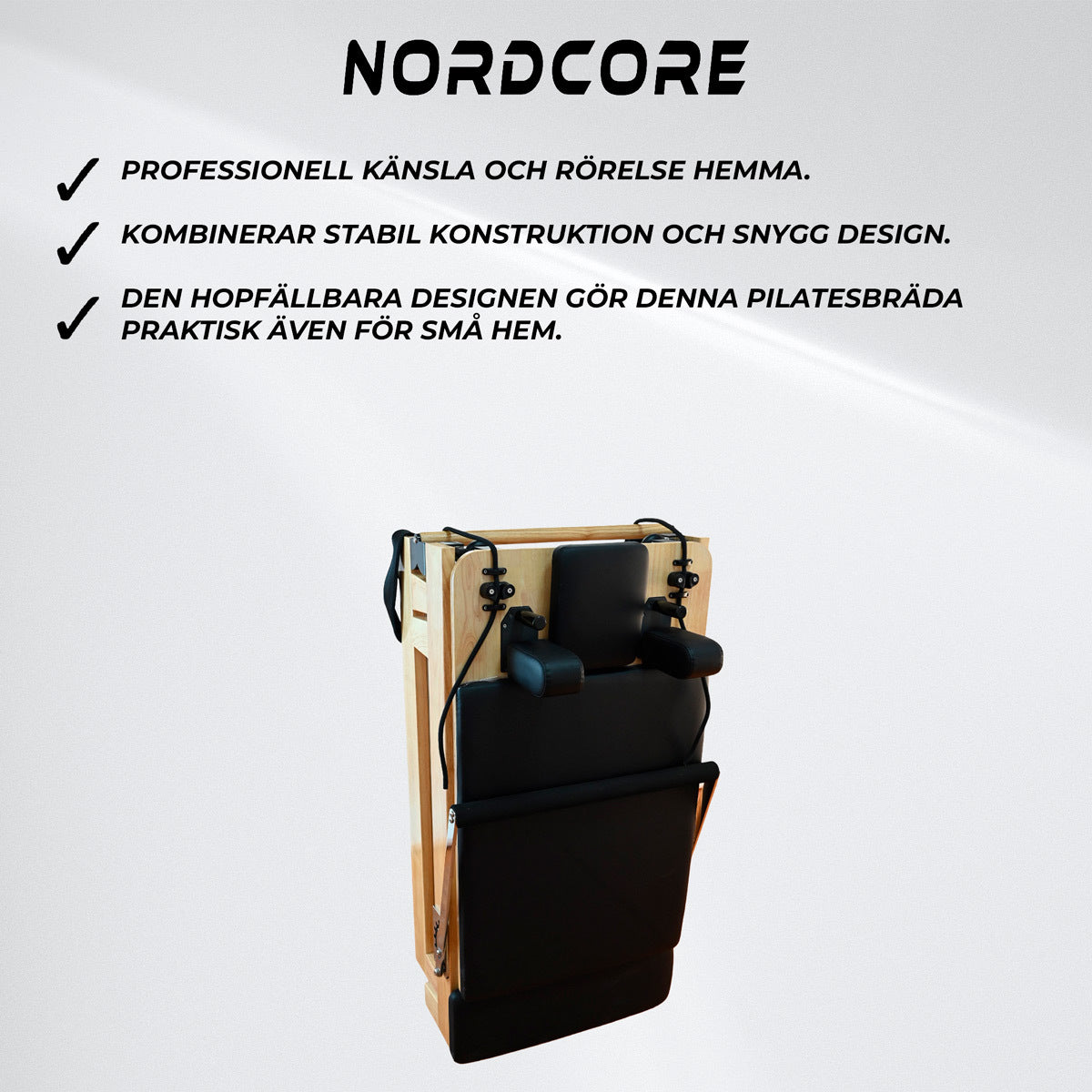 Nordcore Pilates Reformer Pro Vikbar