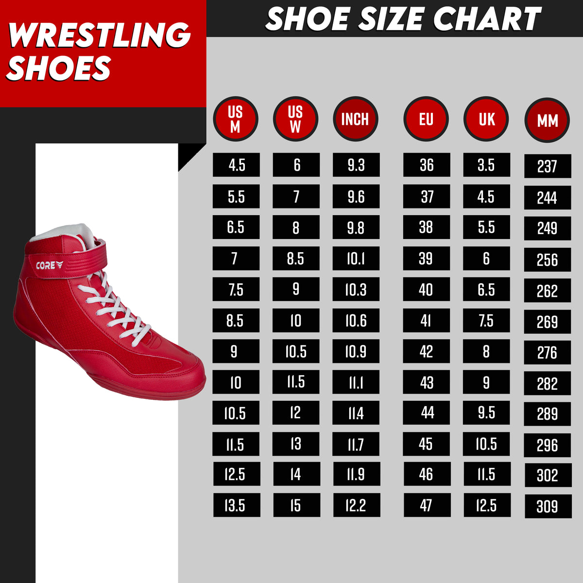 
              Core Brottarskor, röd