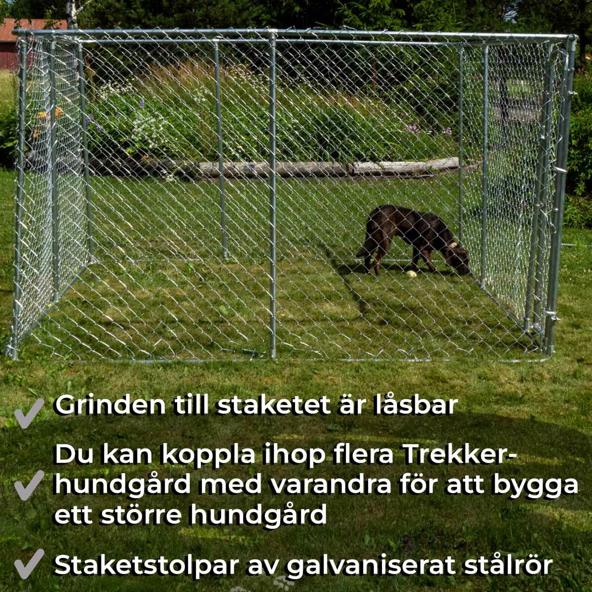 
              Trekker hundgård 3 x 3m